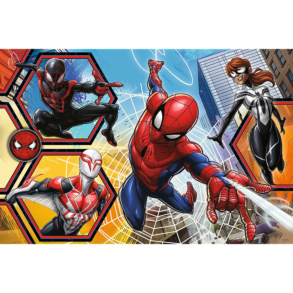 Puzzle - Primo Super Maxi - Disney, Spider-Man in Actiune | Trefl - 1