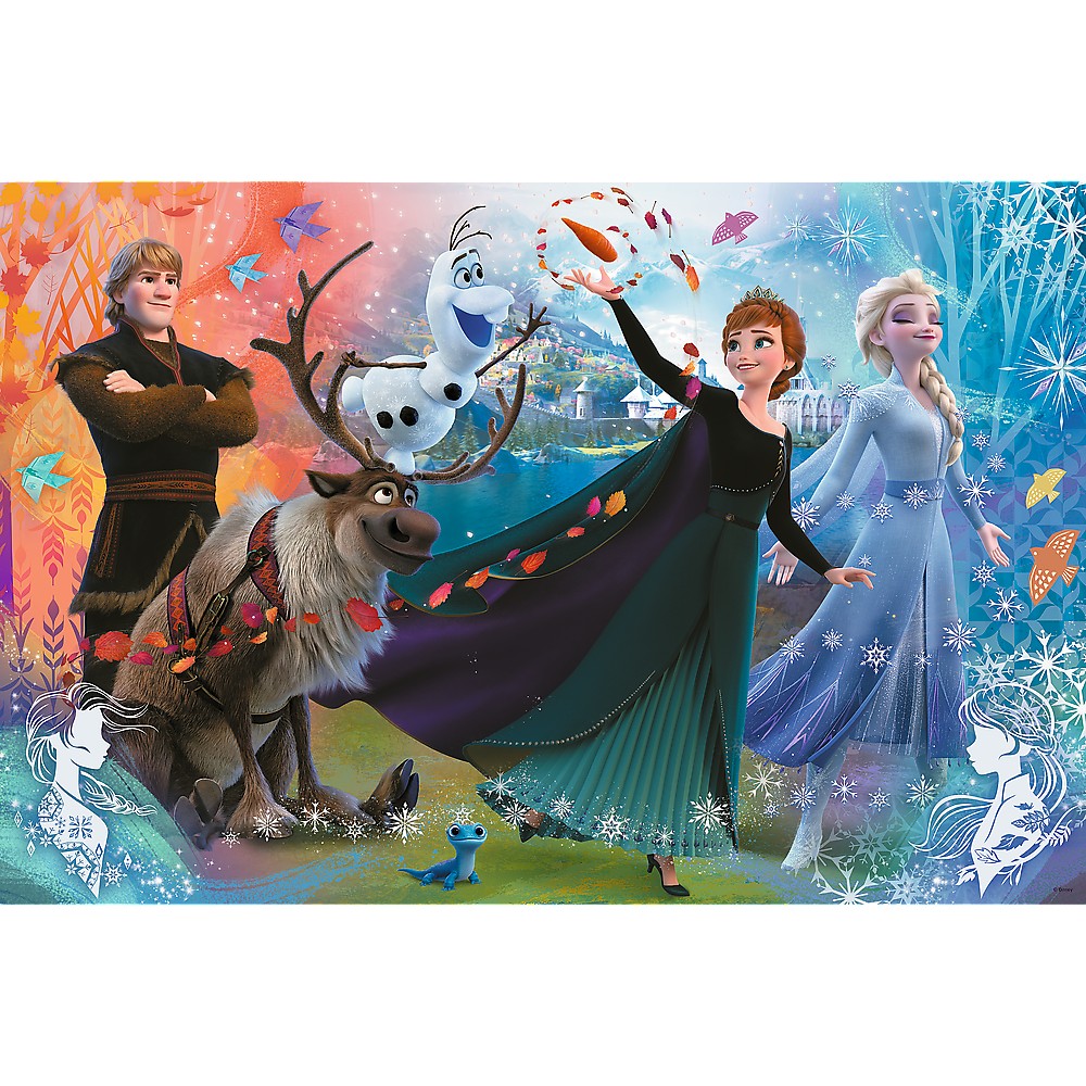 Puzzle - Primo Super Shape XL - Disney, Frozen - Descopera Lumea Inghetata | Trefl