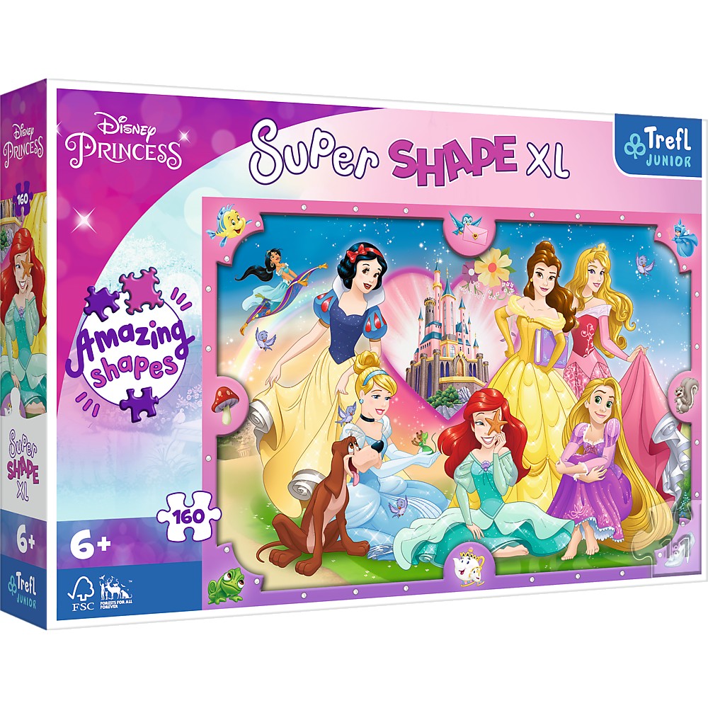 Puzzle - Primo Super Shape XL - Disney, Lumea Printeselor | Trefl