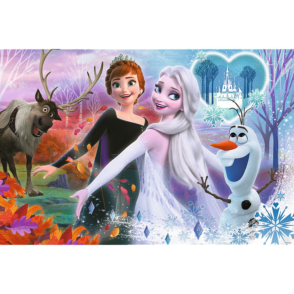 Puzzle - Primo Super Shape XXL - Disney, Frozen - Surorile Dansatoare | Trefl - 1