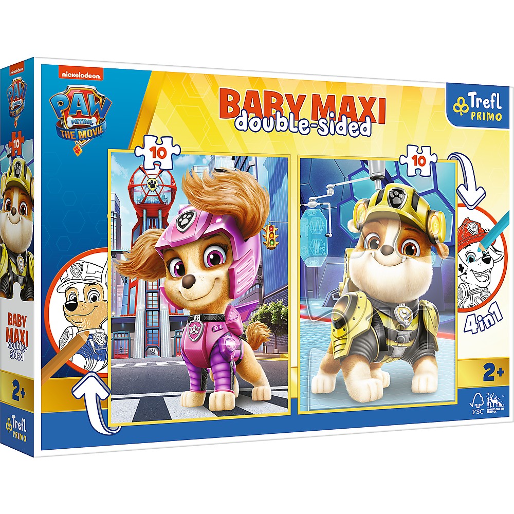 Puzzle - Primo Baby Maxi - Patrula Catelusilor | Trefl - 5