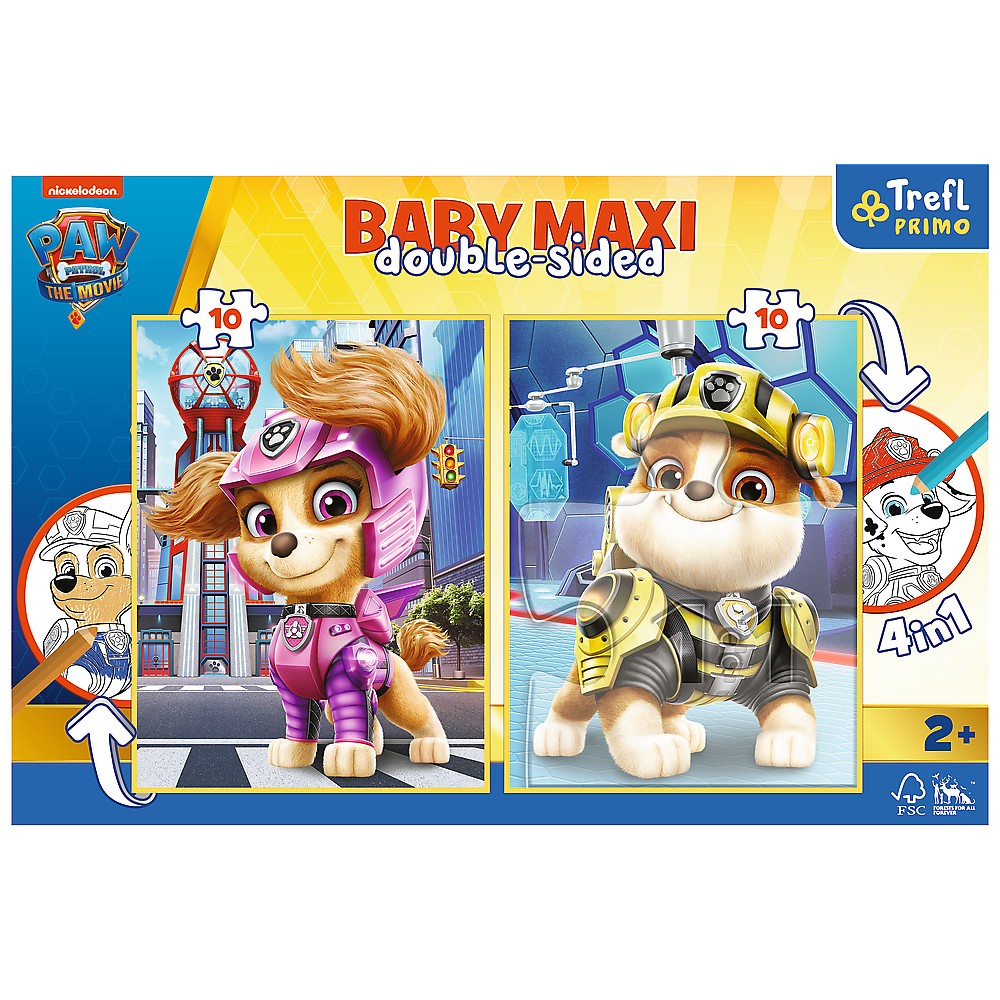 Puzzle - Primo Baby Maxi - Patrula Catelusilor | Trefl - 4