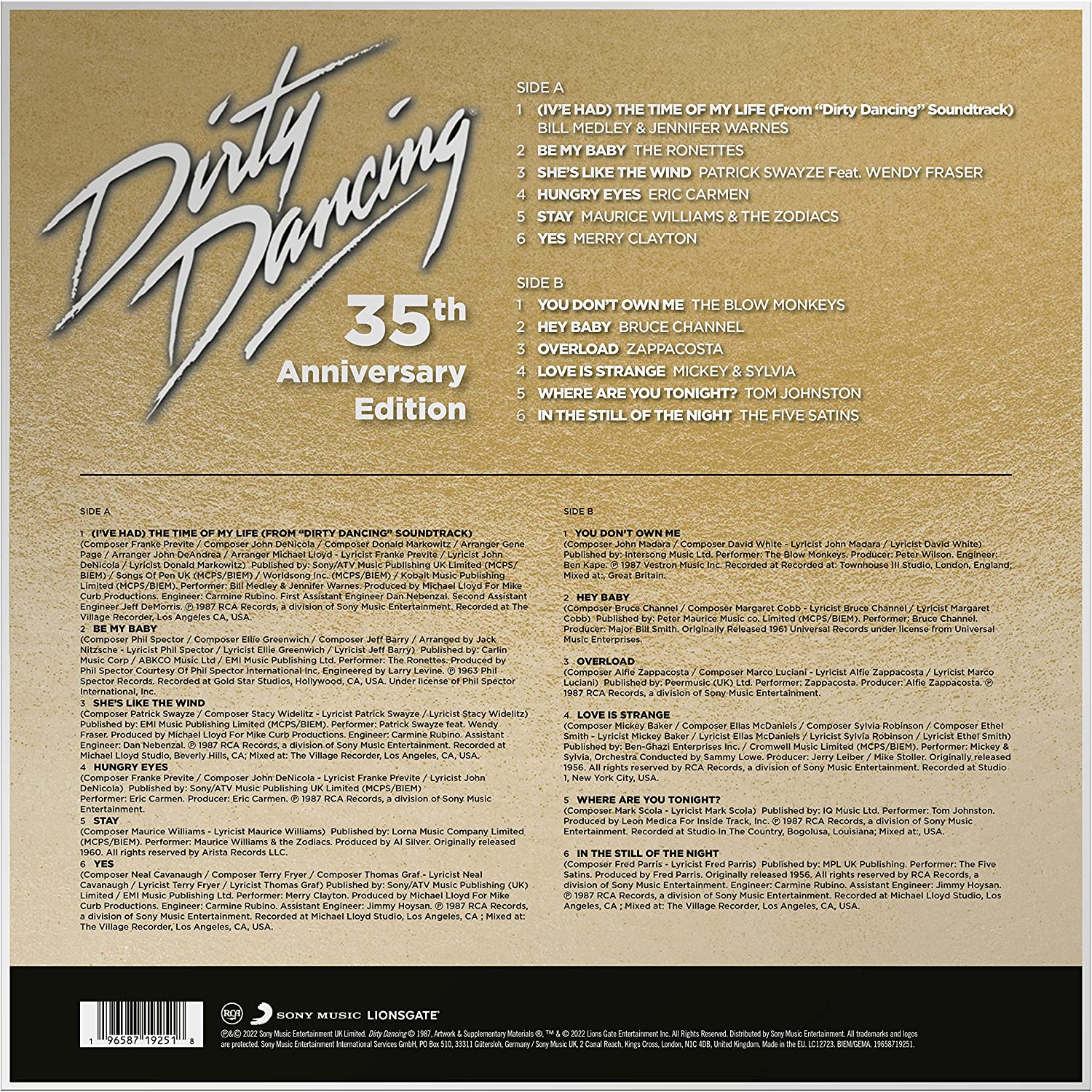 Dirty Dancing (35th Anniversary Edition) - Vinyl | Various Artists