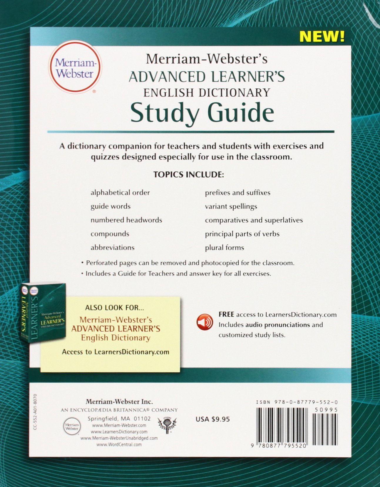 Merriam-Webster's Advanced Learner's English Dictionary. Study Guide |  image1