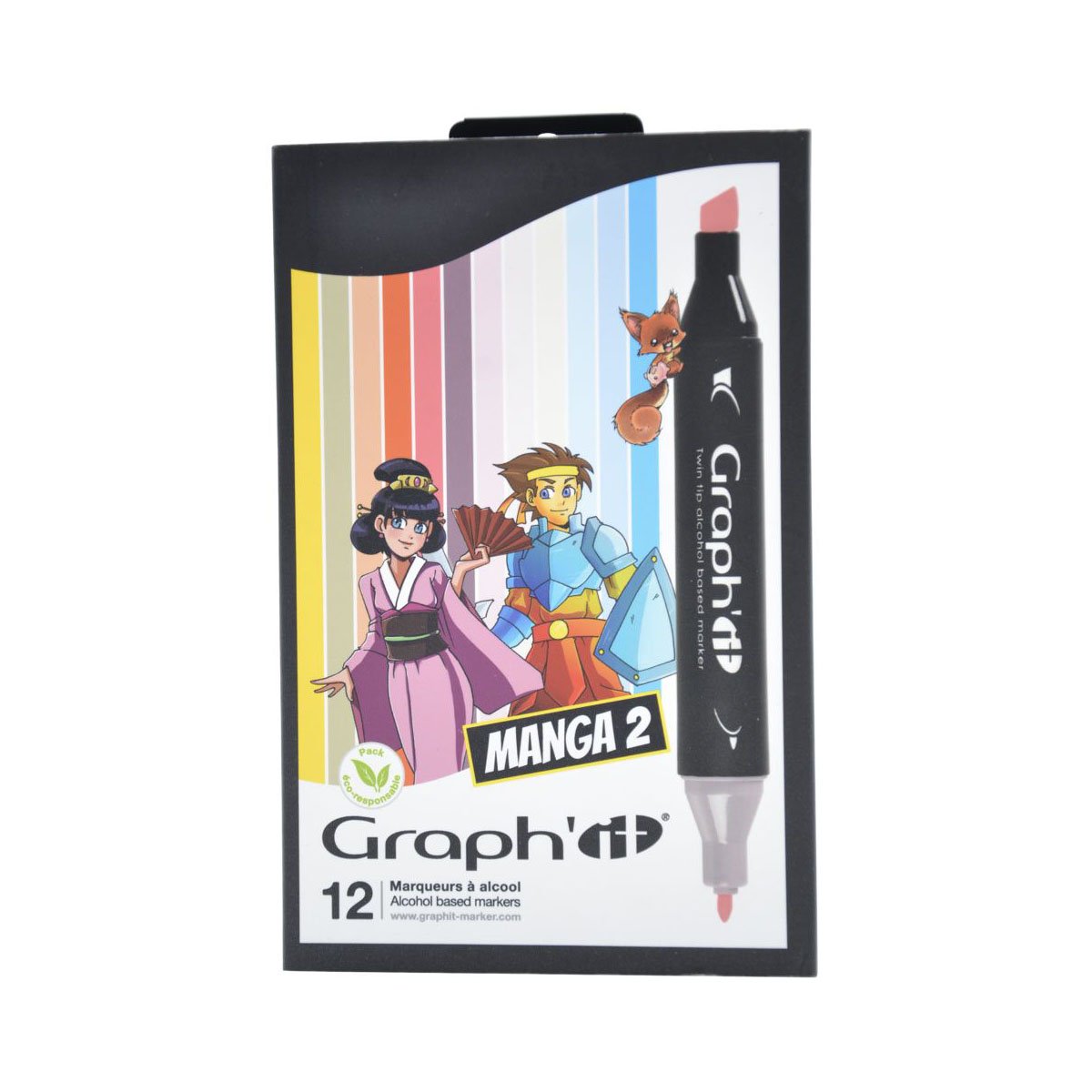 Set 12 markere Graph It - Manga 2 | Graph\'it