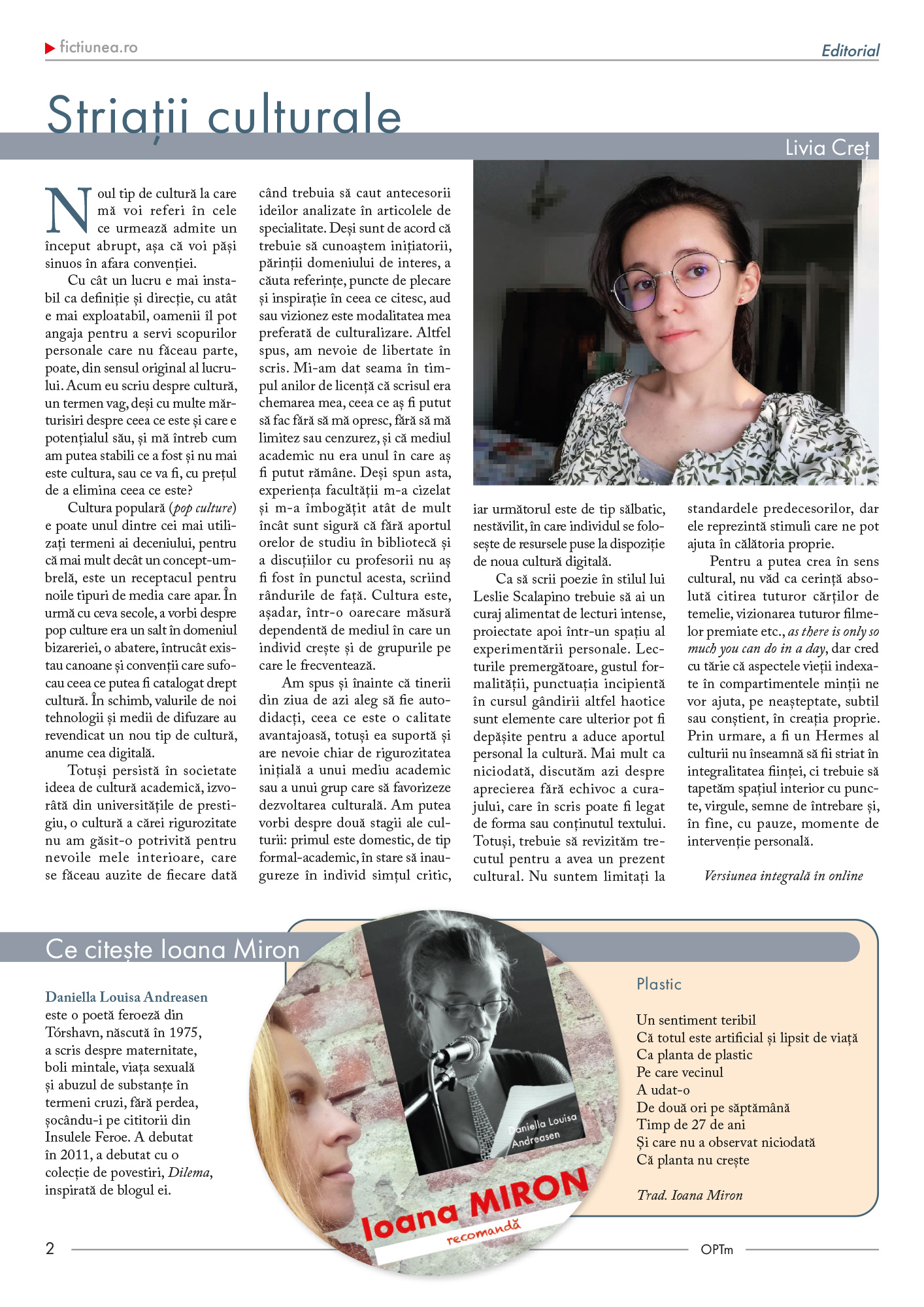 Fictiunea OPTm - Nr. 52, 19 noiembrie 2022 |