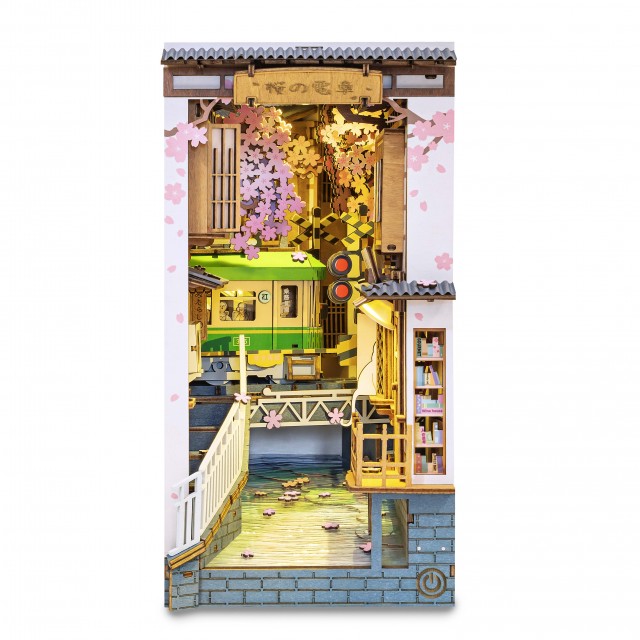 Puzzle 3D - DIY Book Nook - Sakura Densya