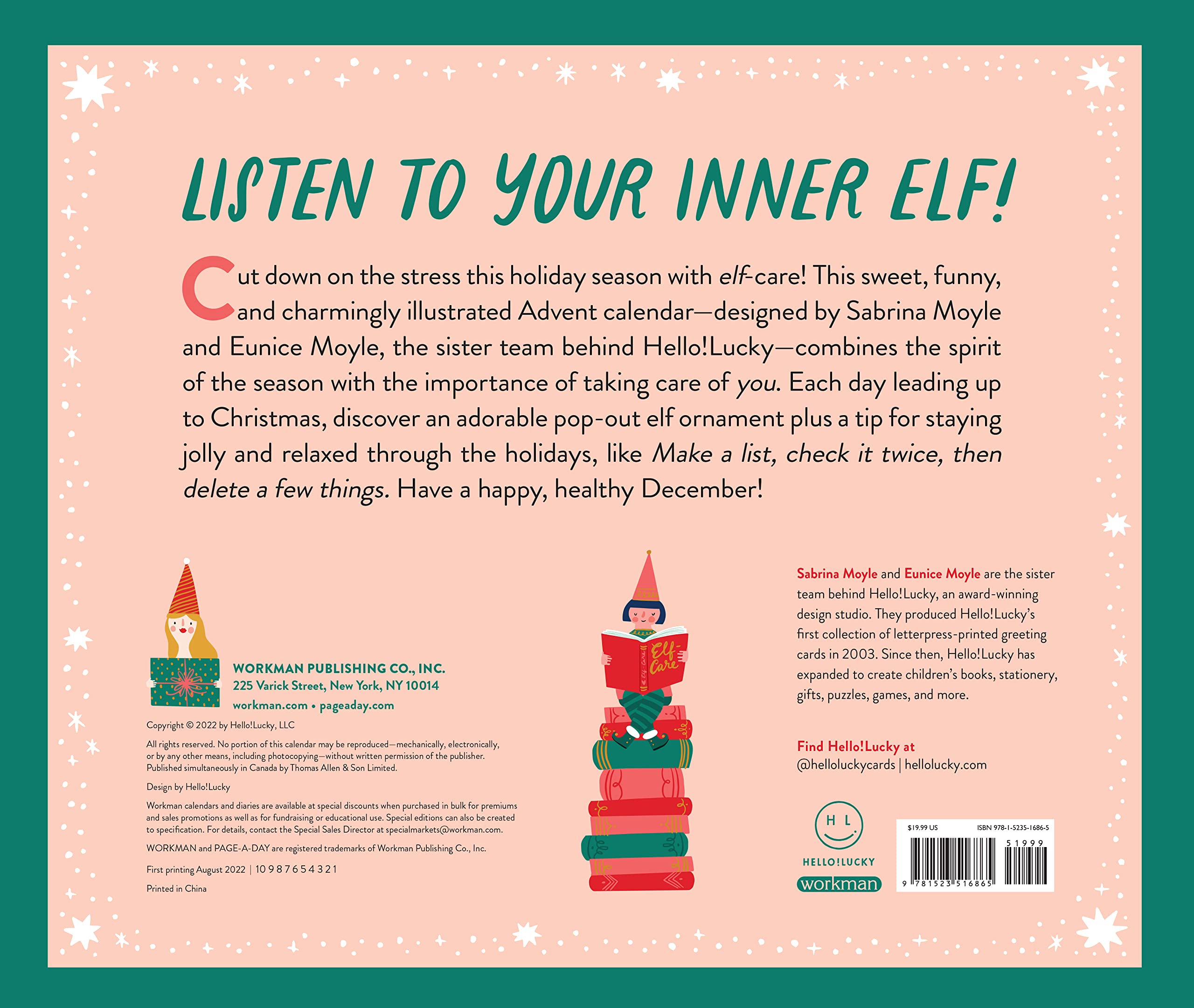 Calendar Advent - 24 Ways to Celebrate Your-Elf Over the Holidays | Workman Publishing Company - 1 | YEO