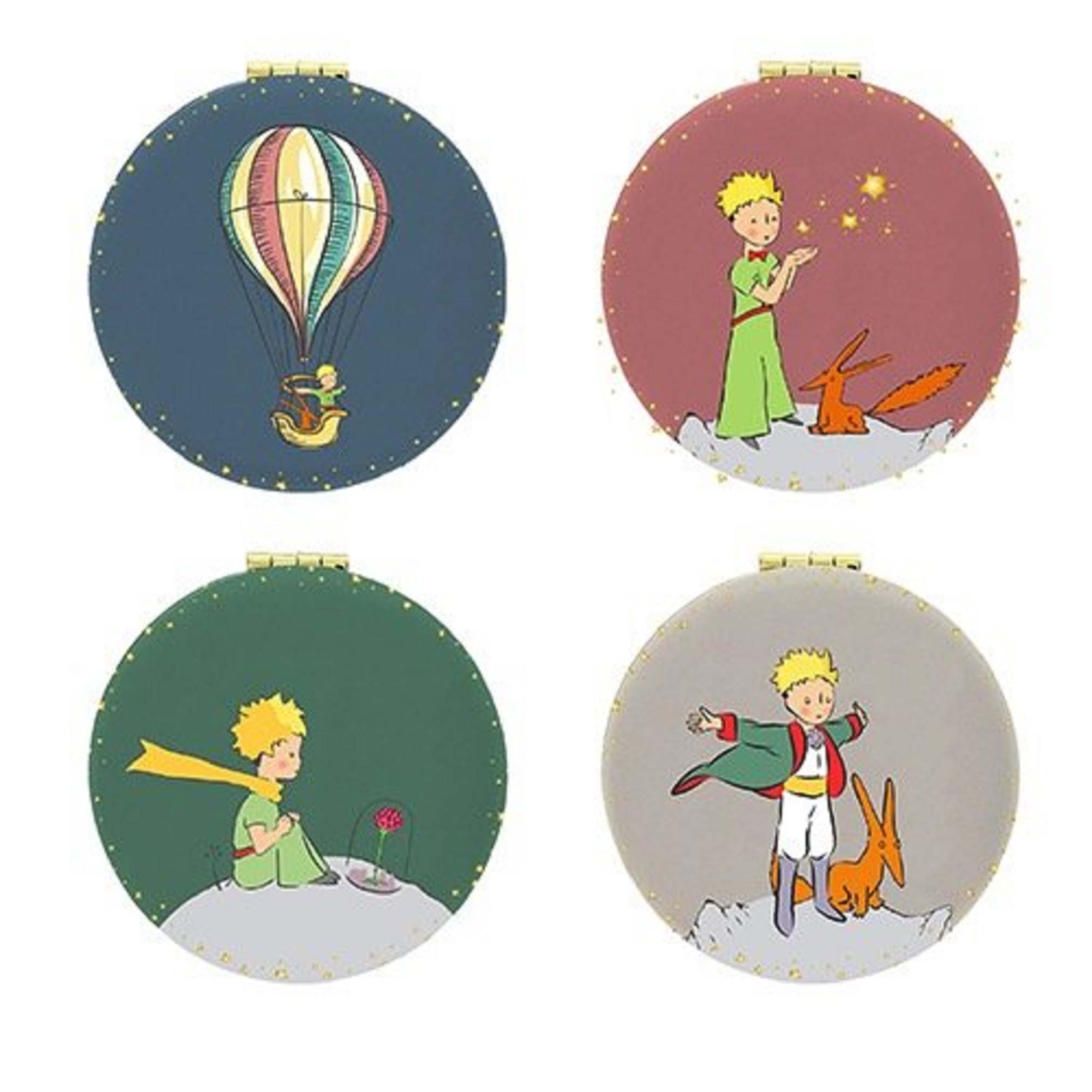 Oglinda compacta - Le petit prince - Macaron - Mai multe modele | Kiub