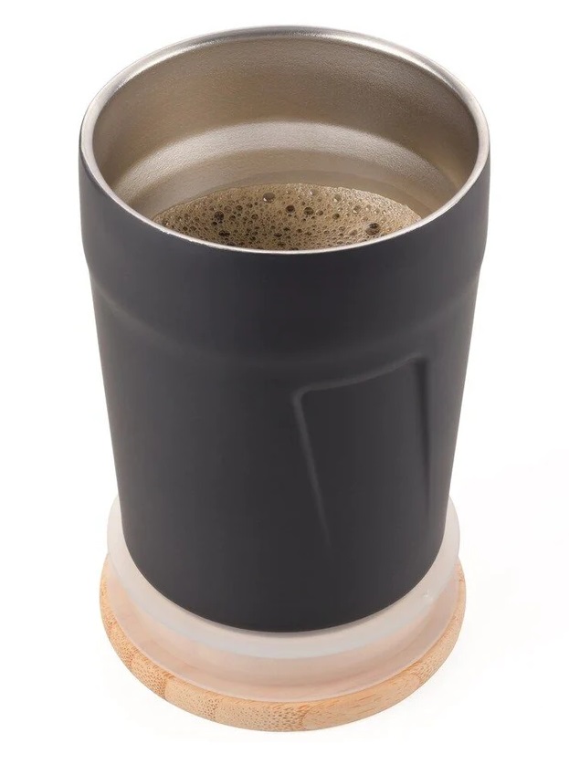 Cana termica - Bamboo Espresso Doppio Engraved Lid - Negru | Troika - 6 | YEO