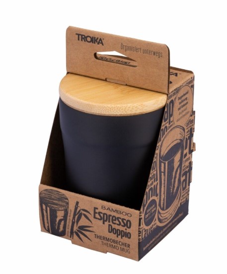 Cana termica - Bamboo Espresso Doppio - Negru | Troika - 2 | YEO