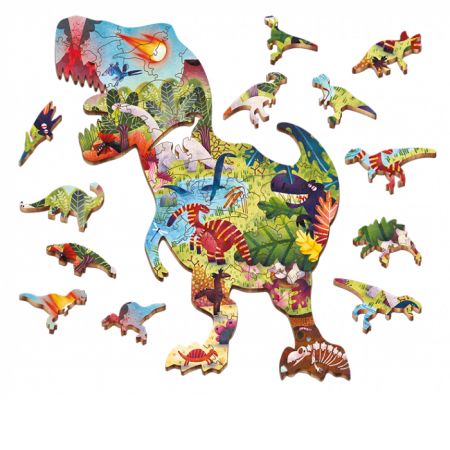 Puzzle din lemn - Dinozauri | Ludattica - 5