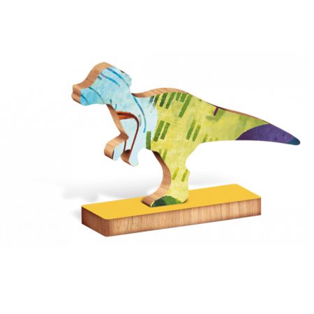 Puzzle din lemn - Dinozauri | Ludattica - 1