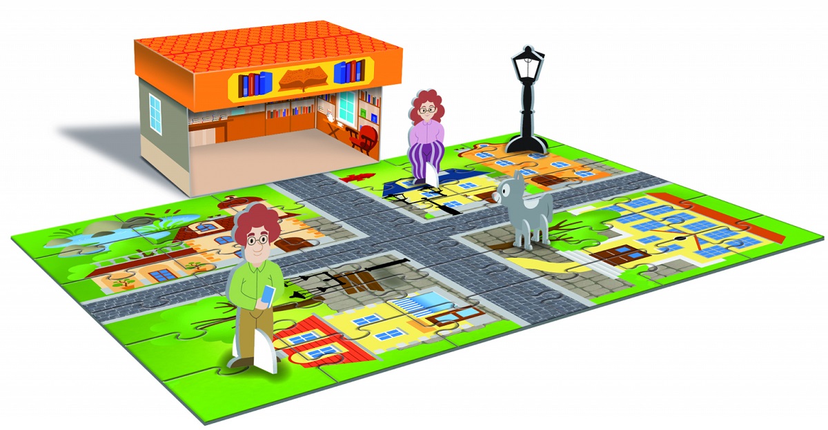Puzzle 36 piese - My Town Playset - Bookshop | Ludattica