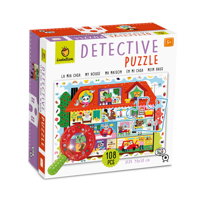 Puzzle 108 piese - Detective Puzzle - My House | Ludattica - 0