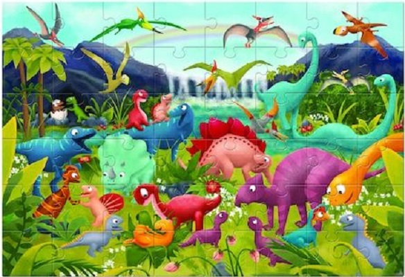 Puzzle - Giant Puzzle - Dinozauri | Ludattica - 1