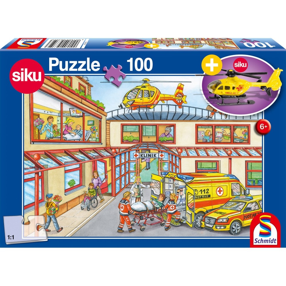 Puzzle 100 piese - Rescue Helicopter | Schmidt