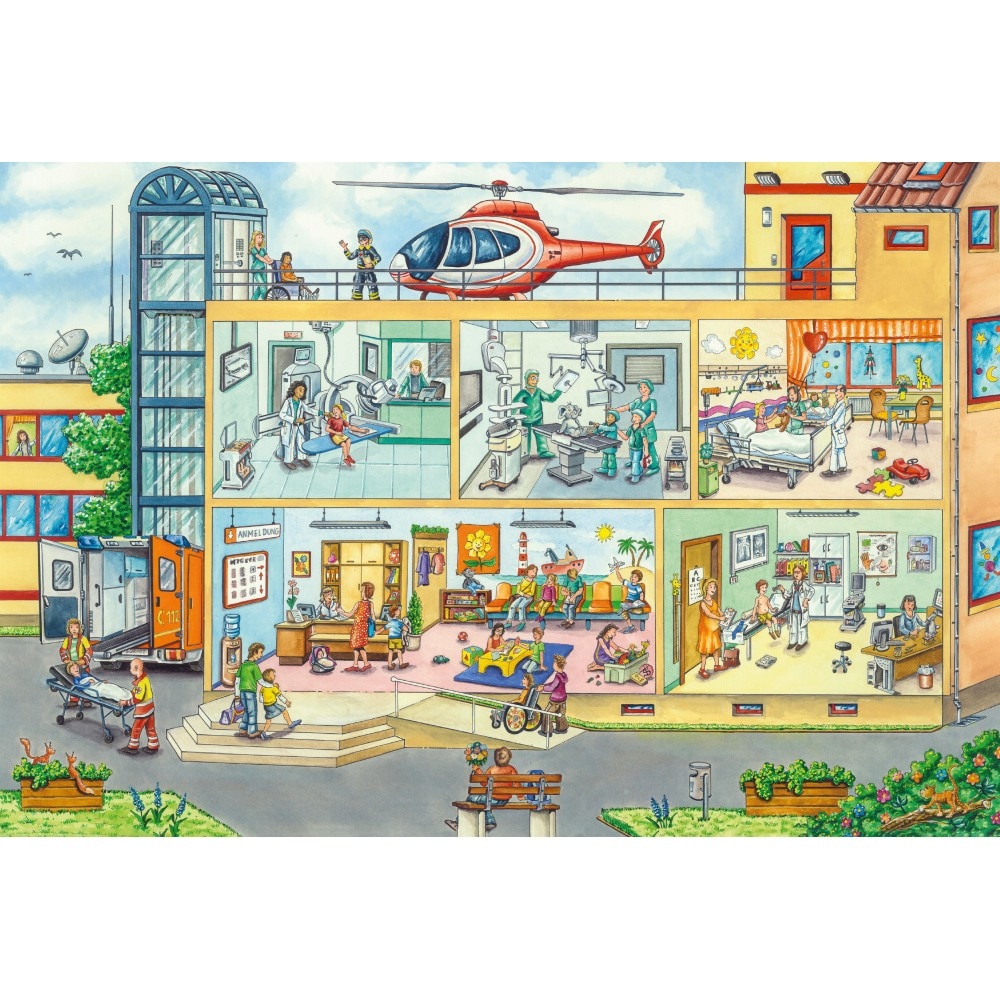 Puzzle 40 piese - At The Childrenâs Hospital | Schmidt