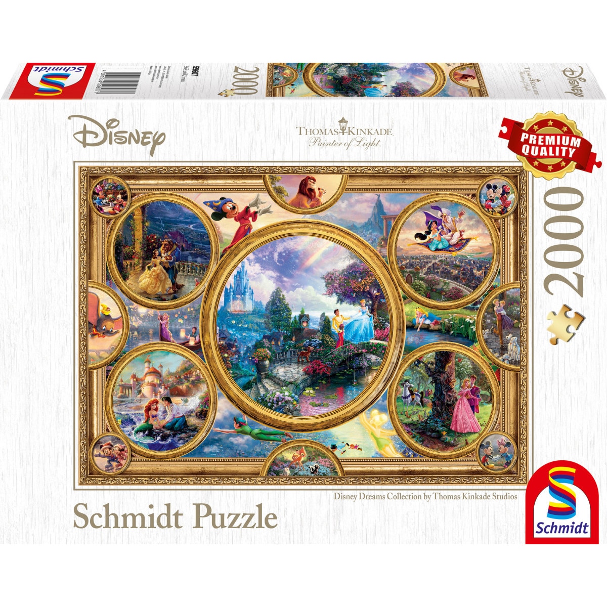 Puzzle 2000 piese - Thomas Kinkade - Disney Dreams | Schmidt