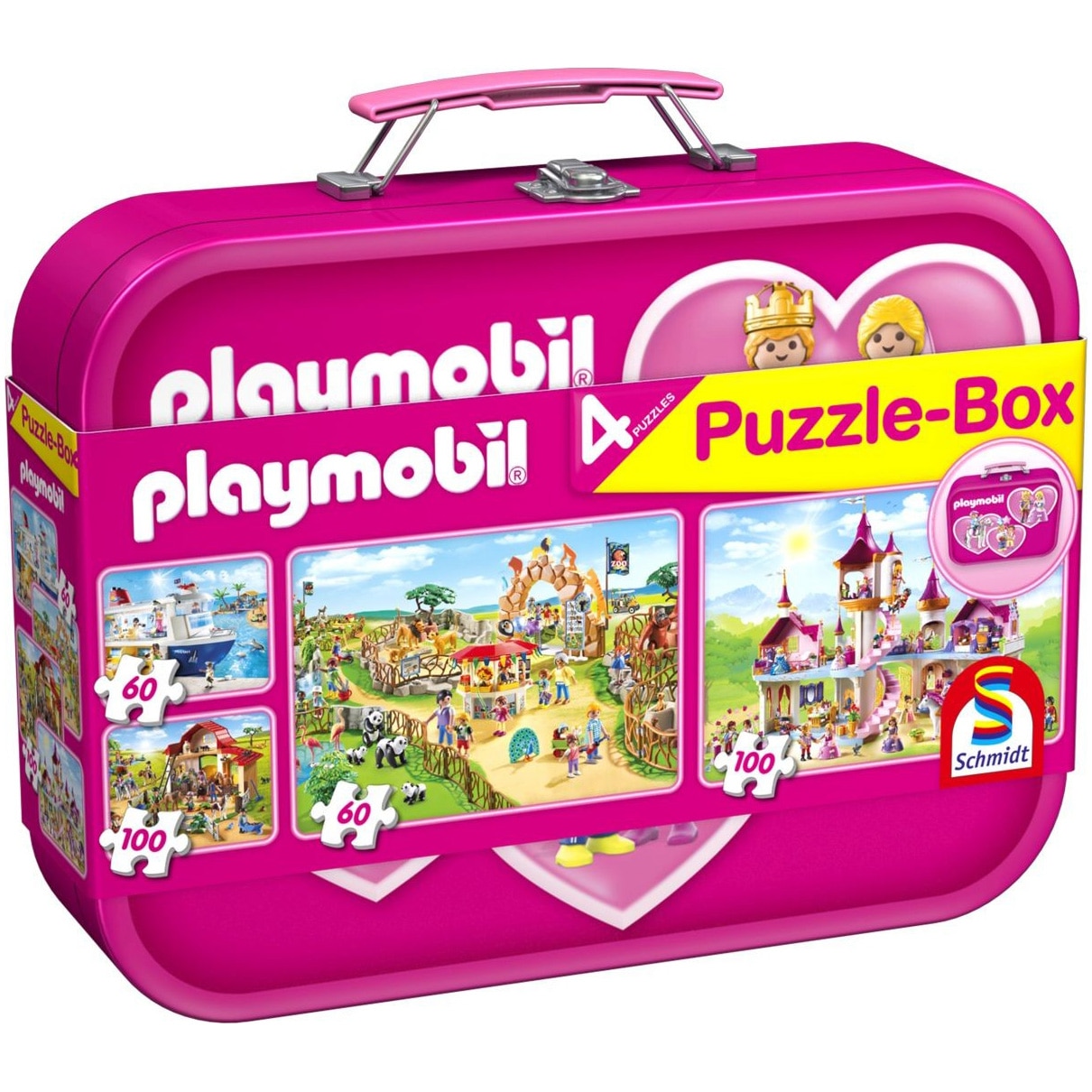 Set 4 puzzle-uri - Playmobil - Pink Box | Schmidt