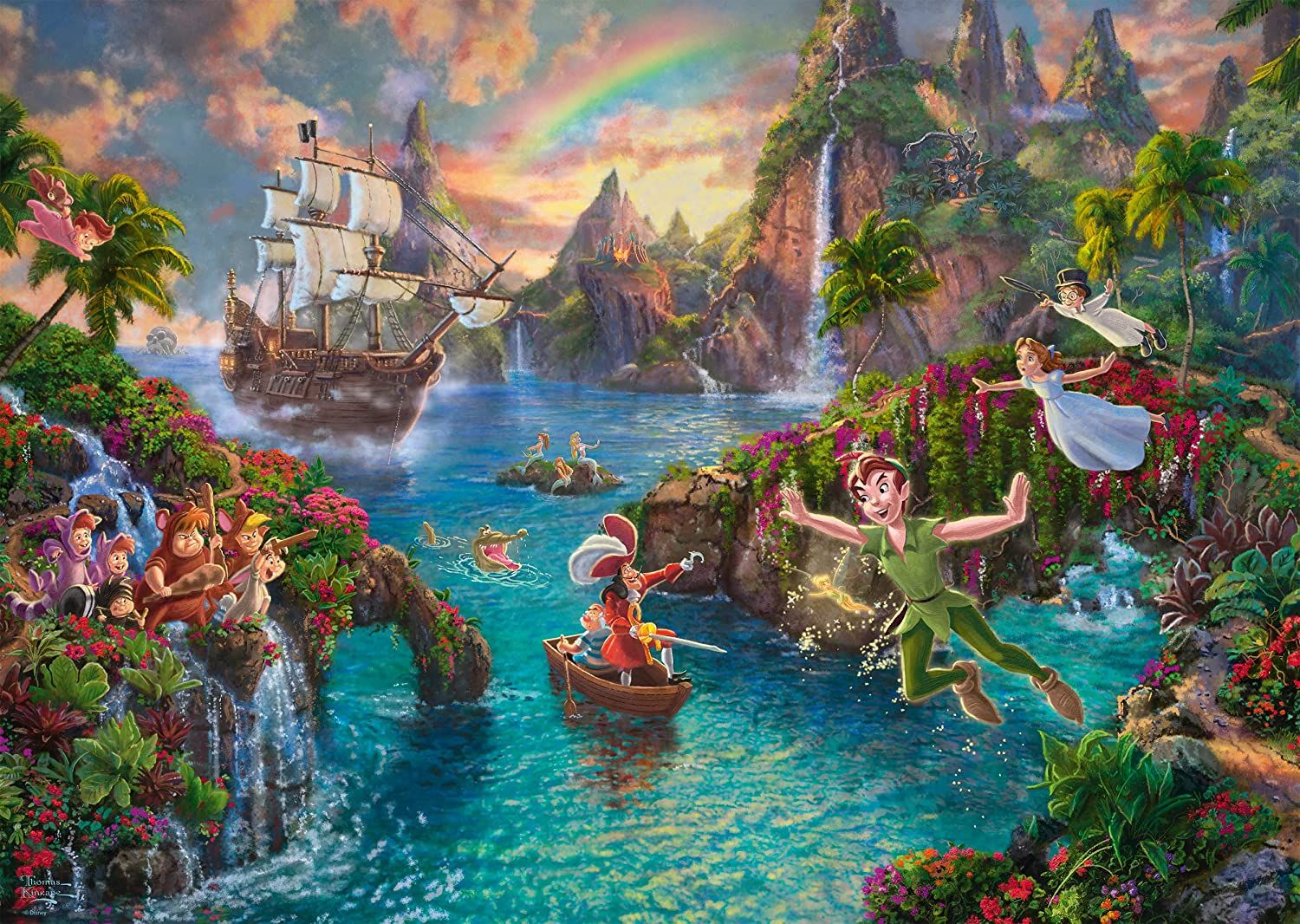 Puzzle 1000 piese - Thomas Kinkade - Peter Pan | Schmidt - 1