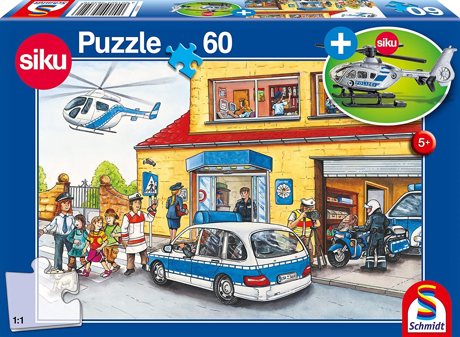 Puzzle 60 piese - Police Helicopter | Schmidt