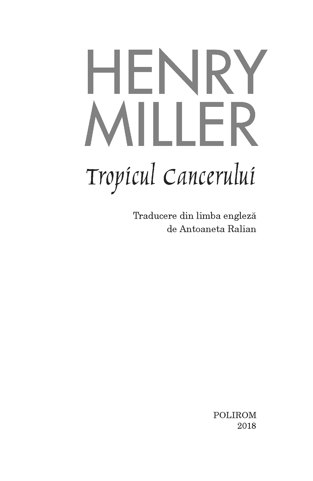 Tropicul Capricornului | Henry Miller - 3 | YEO