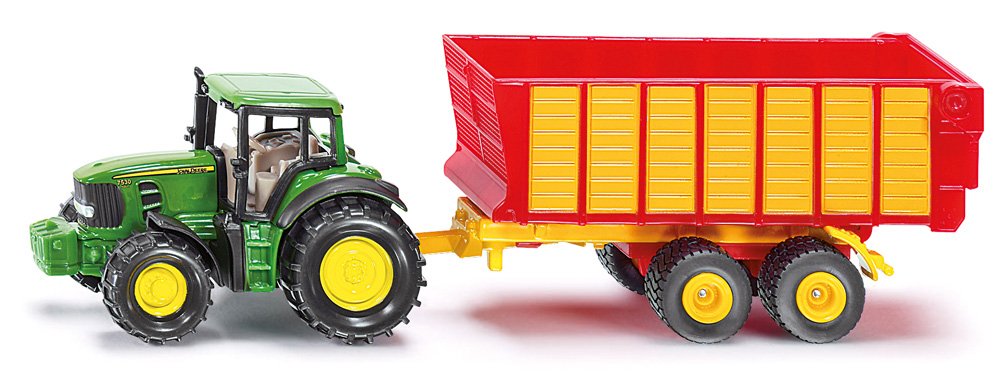 Jucarie - Claas Tractor with Silage Trailer | Siku