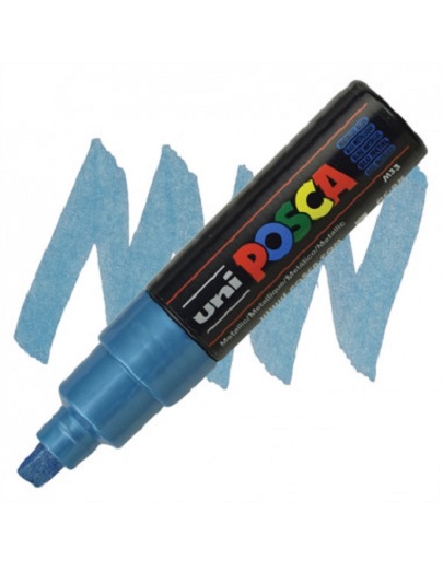 Marker - Posca PC-8K - Albastru Metalizat | Uni - 1 | YEO