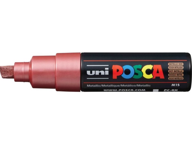 Marker - Posca PC-8K - Rosu Metalizat | Uni