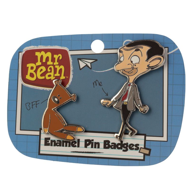 Set insigne pin - Mr. Bean with Ourson | Puckator - 4 | YEO