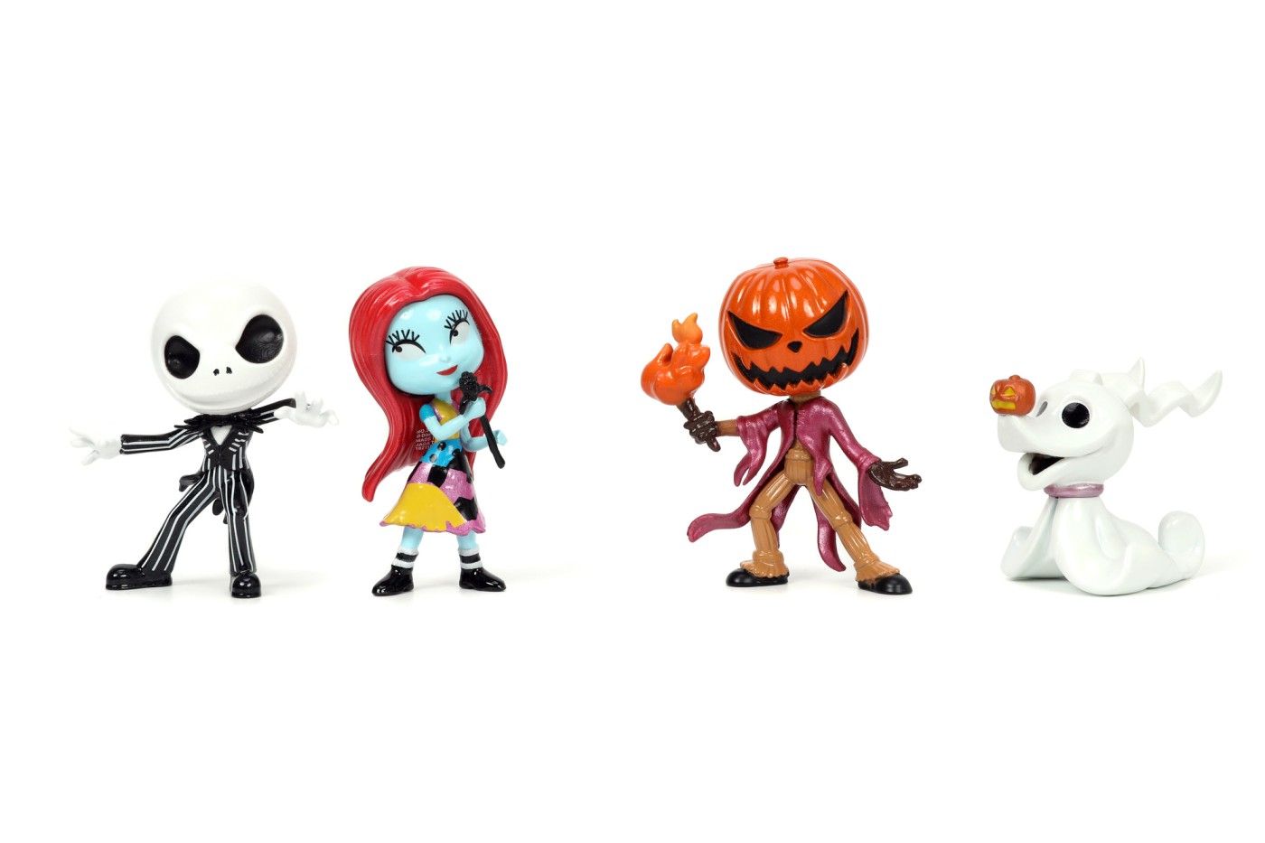 Set figurine - Metalfigs - Disney Tim Burton Nightmare Before Christmas, 4 pieces | Jada Toys