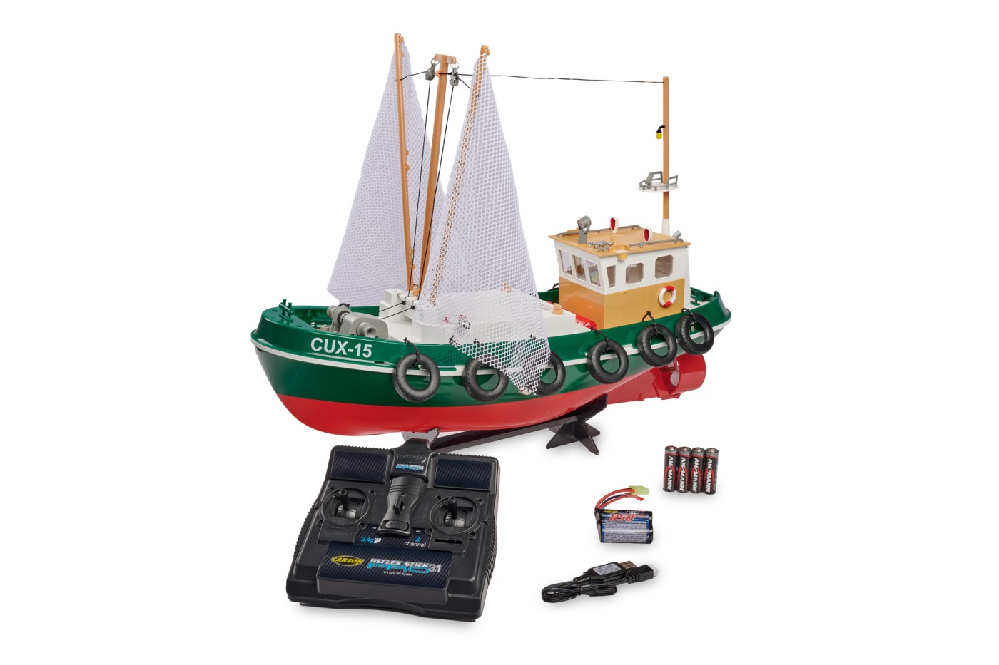 Jucarie cu radiocomanda - Fishing Boat Cux-15 | Carson