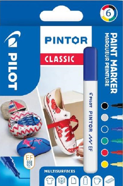 Set 6 markere - Pintor Clasic Mix | Pilot