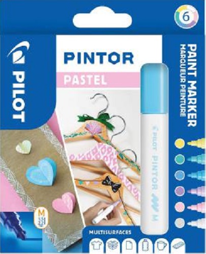 Set 6 Markere - Pintor Pastel - Mediu | Pilot