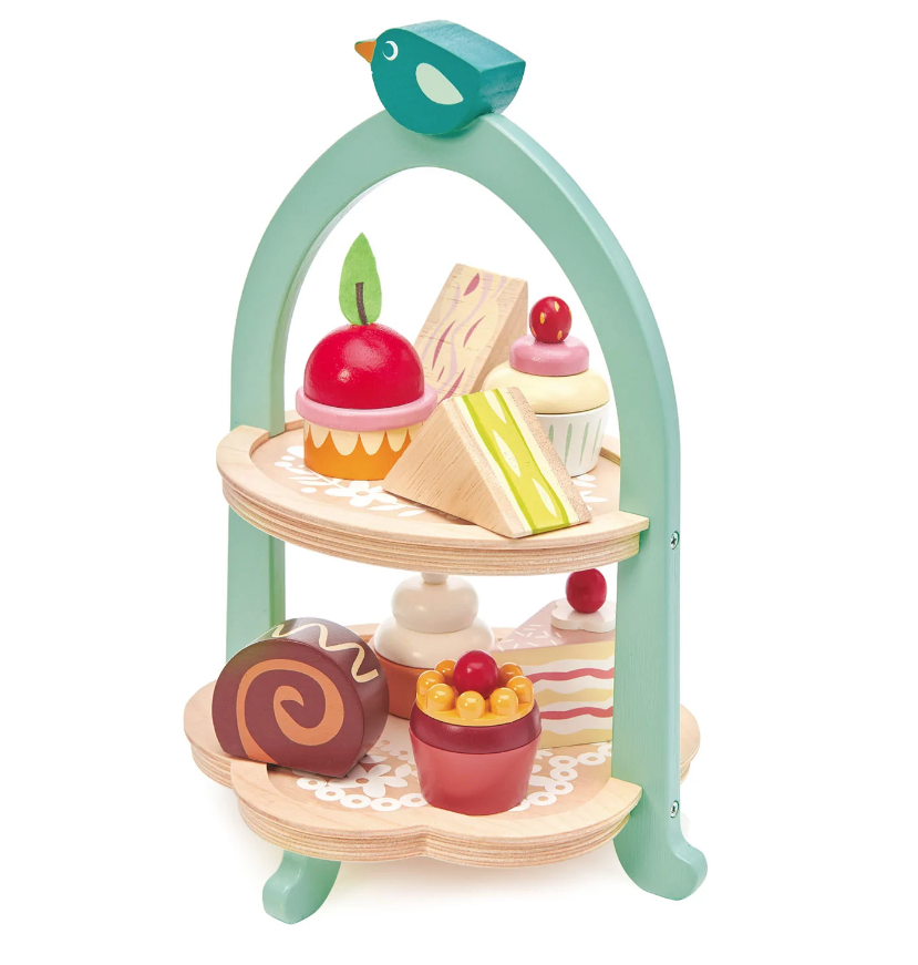 Jucarie din lemn - Birdie Afternoon Tea Stand | Tender Leaf Toys