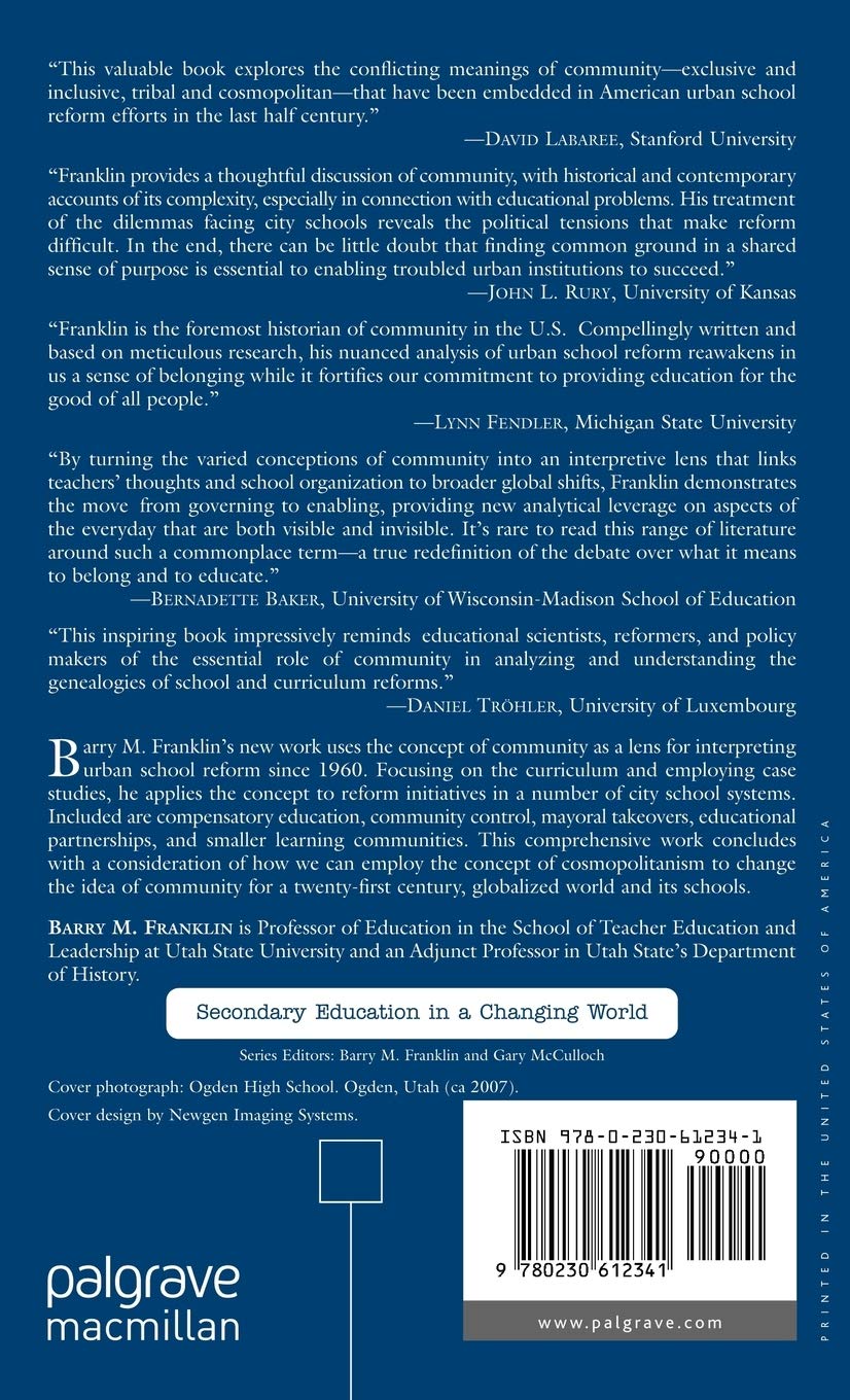 Curriculum, Community, and Urban School Reform | Barry M. Franklin