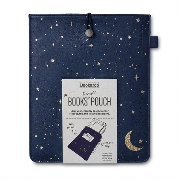 Husa pentru carte - Bookaroo Books & Stuff Pouch - Moon & Stars