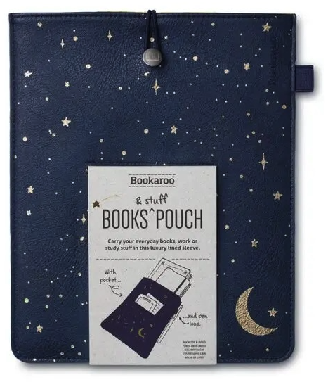 Husa pentru carte - Bookaroo Books & Stuff Pouch - Moon & Stars | If (That Company Called)