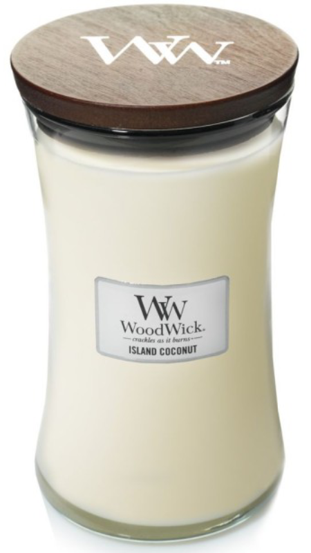 Lumanare parfumata - Large Jar - Island Coconut | WoodWick - 3 | YEO