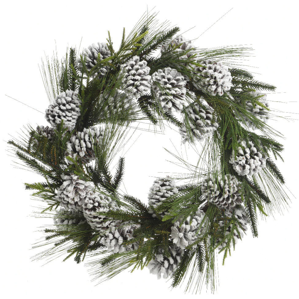 Decoratiune Craciun - Hardneedle Wreath Pinecone, 60x12cm | Kameingk