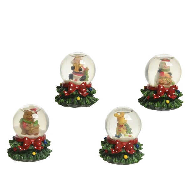 Glob decorativ - Snow Globe - Green and Red - mai multe modele | Kaemingk