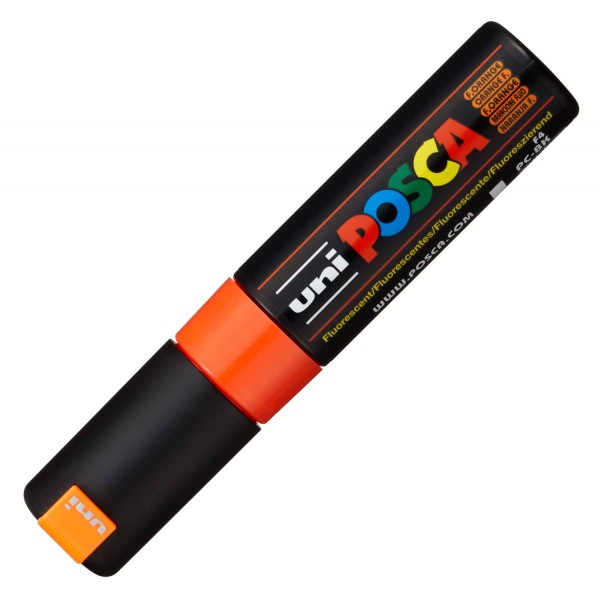 Marker Posca - Portocaliu Fluorescent PC-8K | Uni