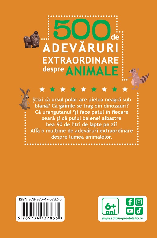 500 de Adevaruri extraordinare despre animale |