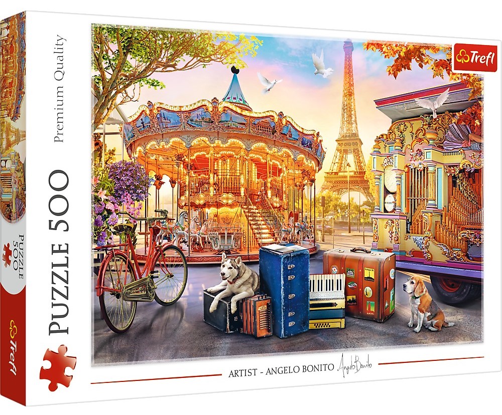 Puzzle 500 piese - Holidays in Paris | Trefl