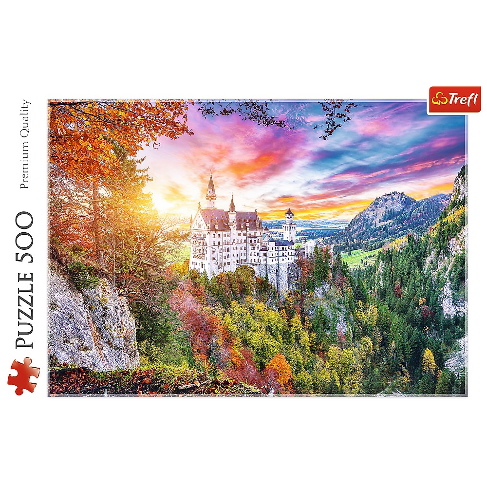 Puzzle 500 piese - Neuschwanstein Castle | Trefl - 2