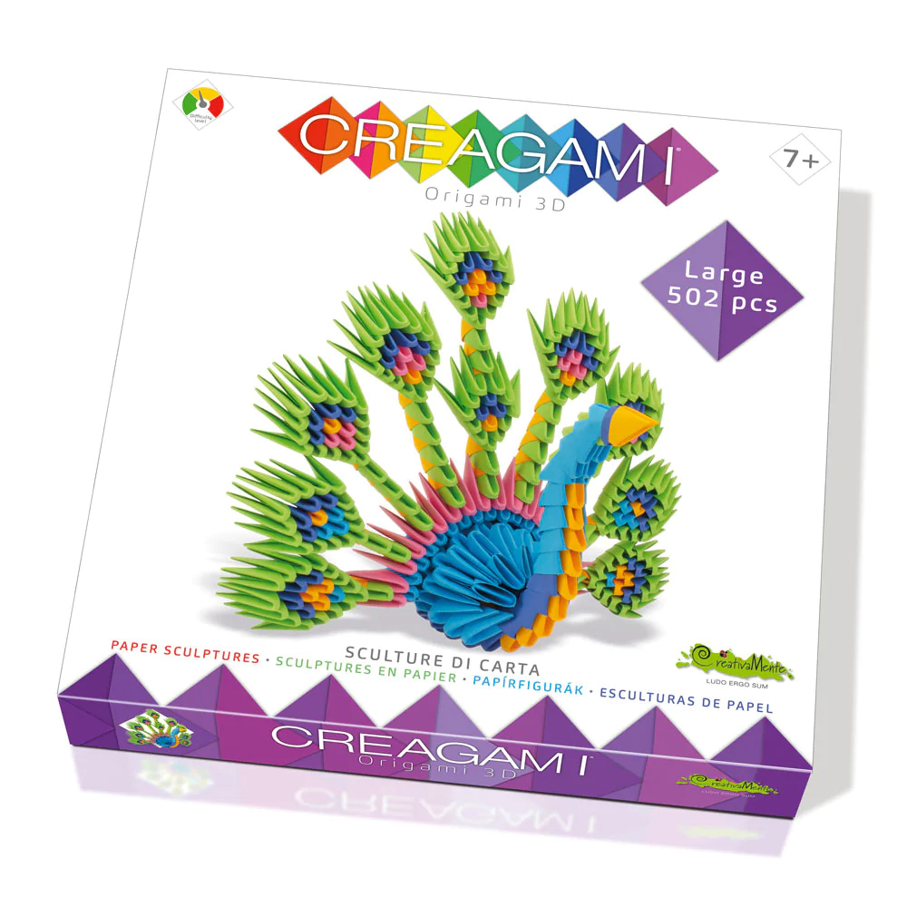 Set creativ - Creagami - Paun, 502 piese | CreativaMente