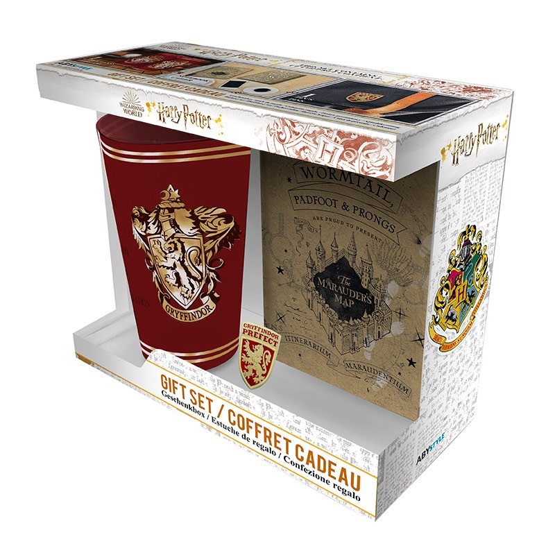 Set cadou - Harry Potter - XXL Glass - Pin - Notebook | AbyStyle