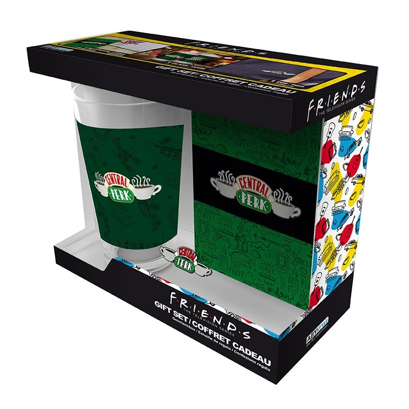 Set cadou - Central Perk - XXL Glass - Pin - Notebook | AbyStyle