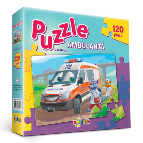 Puzzle 120 piese - Ambulanta | Dorinta